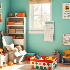 Porządek w pokoju dziecka: jak wypracować rutynę sprzątania i zaangażować malucha na co dzień