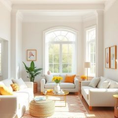 Jasne kolory w aranżacji: jak skutecznie wykorzystać je do optycznego powiększenia wnętrza i uniknąć efektu sterylności