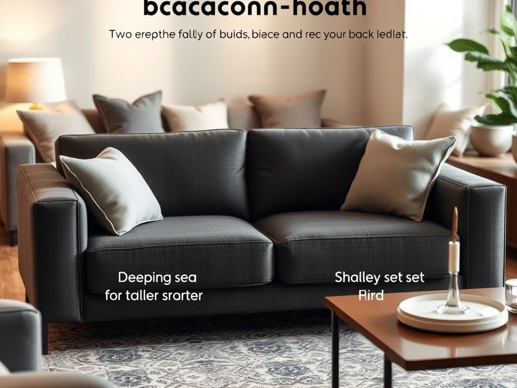 Głębokość sofy: jak dobrać idealne siedzisko dla komfortu i zdrowia pleców